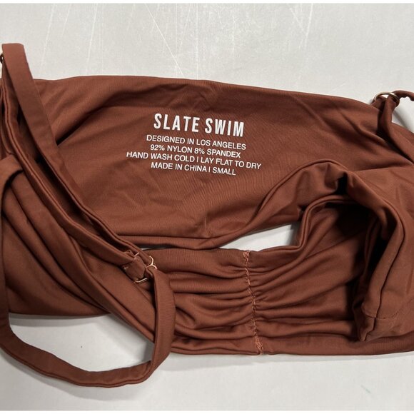 SLATE SWIM Lagos Bikini Top in Sienna - Picture 4 of 4